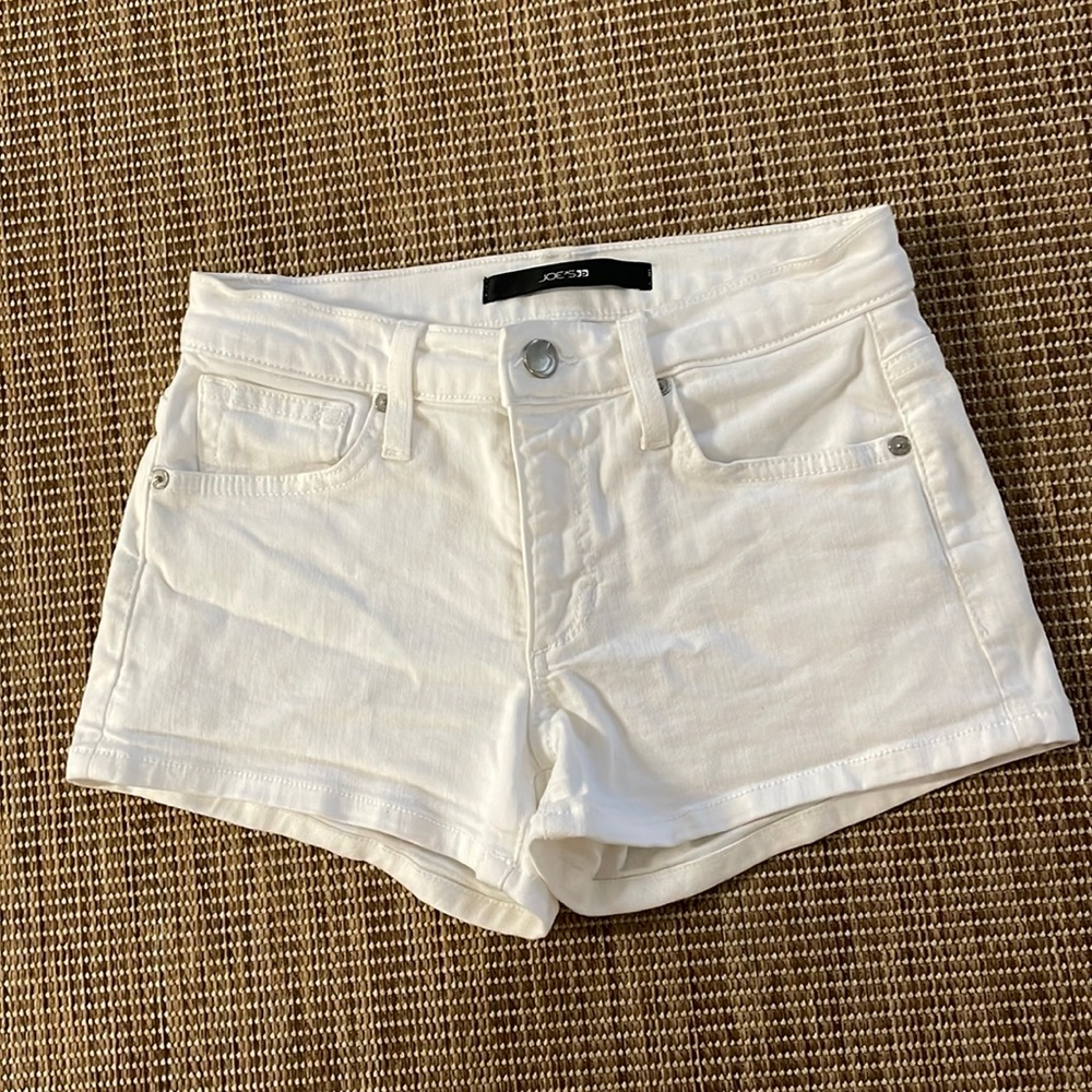 Joe’s white denim shorts